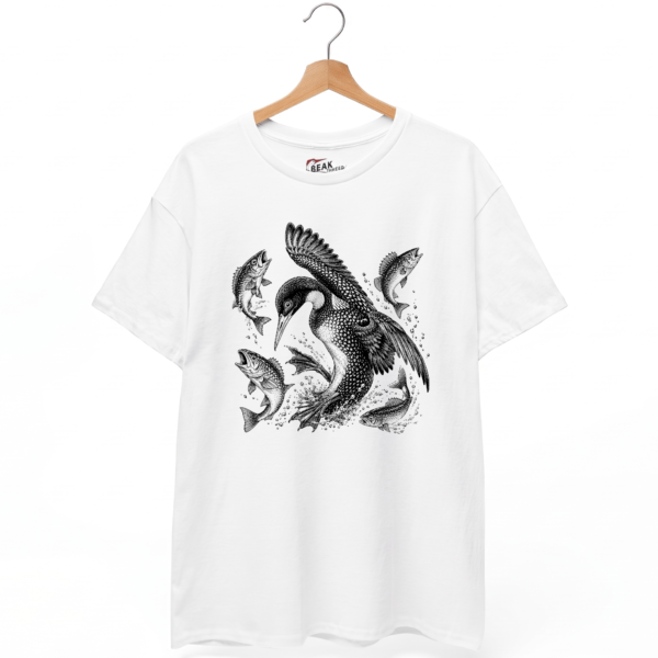 Vintage Style Loon Fishing Shirt T-Shirt